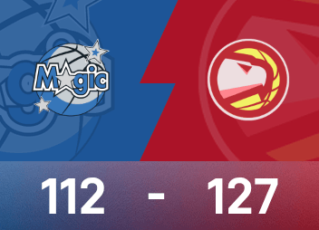 รายงานเกม NBA ริซาเช 21 แต้ม ฮอว์กส์ เอาชนะ เมจิค 127-112