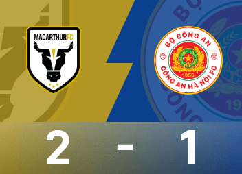 รายงานการแข่งขันระดับสองของ AFC Champions League: Gerzan และ Caceres ทำประตู, MacArthur 2-1 ฮานอย
