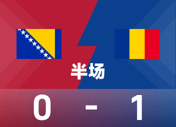 บอลโลกก่อนครึ่งแรก บิลิเกียยิง โรมาเนีย 1-0 ชั่วคราว บอสเนียและเฮอร์เซโกวีนา